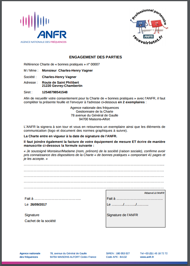 Exemple de document d'engagement pré-rempli